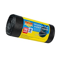 Мешки для мусора 240 л, черные, в рулоне 10 шт., ПНД 40 мкм, 1250х1000 мм, Крепак, 4607075710153 в Махачкале Мешки для мусора 240 л, черные, в рулоне 10 шт., ПНД 40 мкм, 1250х1000 мм, Крепак, 4607075710153 в Махачкале