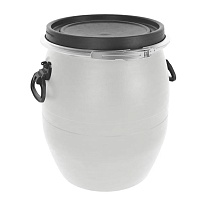 Бочка пластиковая 48 л с хомутом белая в Махачкале