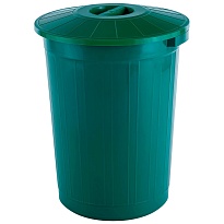Мусорный бак с крышкой 60 л зеленый 60 зеленый в Махачкале Мусорный бак с крышкой 60 л зеленый 60 зеленый в Махачкале