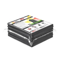 Мешки для мусора 160 л, серые, в пачке 10 шт., ПВД, 40 мкм, 900х1100 мм, i-Bag в Махачкале