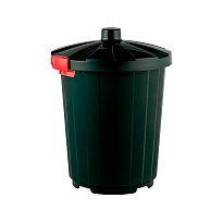 Мусорный бак с крышкой 105 л темно-зеленый 105 темно-зеленый в Махачкале