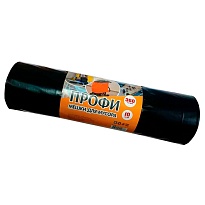 Мешки для мусора 360 л, черные, в рулоне 10 шт., ПВД 65 мкм, 1400х1100 мм, Концепция Быта Профи, 603736 в Махачкале Мешки для мусора 360 л, черные, в рулоне 10 шт., ПВД 65 мкм, 1400х1100 мм, Концепция Быта Профи, 603736 в Махачкале