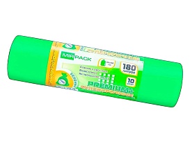 Мешки для мусора 180 л, ароматизированные, зеленые, в рулоне 10 шт., ПВД, 35 мкм, 1100х930 мм, PREMIUM+, 180105301 в Махачкале Мешки для мусора 180 л, ароматизированные, зеленые, в рулоне 10 шт., ПВД, 35 мкм, 1100х930 мм, PREMIUM+, 180105301 в Махачкале