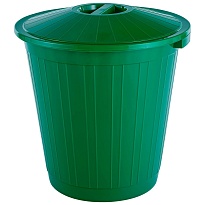 Мусорный бак с крышкой 80 л зеленый 80 зеленый в Махачкале Мусорный бак с крышкой 80 л зеленый 80 зеленый в Махачкале