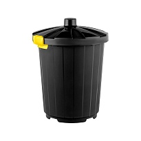 Мусорный бак с крышкой 105 л темно-серый 105 темно-серый в Махачкале