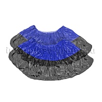 Бахилы сине-черные 1000 шт (500 пар), 54 мкм, двойная подошва, с одной резинкой, Прочные+ в Махачкале Бахилы сине-черные 1000 шт (500 пар), 54 мкм, двойная подошва, с одной резинкой, Прочные+ в Махачкале