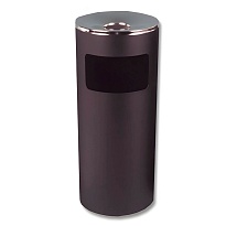 Урна металлическая с пепельницей, Титан, 29 л, черная, оцинкованная сталь в Махачкале