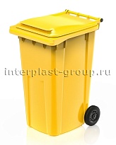 Контейнер для мусора 240 л желтый облегченный 240 желтый в Махачкале