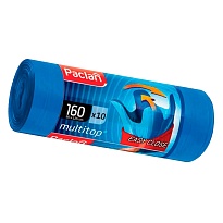 Мешки для мусора 160 л, с ушками, синие, в рулоне 10 шт., ПВД, 30 мкм, 1250х900 мм, PACLAN Multitop, 604064 в Махачкале Мешки для мусора 160 л, с ушками, синие, в рулоне 10 шт., ПВД, 30 мкм, 1250х900 мм, PACLAN Multitop, 604064 в Махачкале