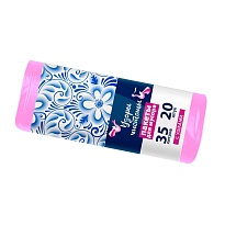 Мешки для мусора 35 л, с ушками, розовые, в рулоне 20 шт., ПНД, 12 мкм, 655х500 мм, Узоры Чистоты, МУ3469 (МСУ-35роз) в Махачкале Мешки для мусора 35 л, с ушками, розовые, в рулоне 20 шт., ПНД, 12 мкм, 655х500 мм, Узоры Чистоты, МУ3469 (МСУ-35роз) в Махачкале