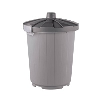 Мусорный бак с крышкой 105 л серый 105 серый в Махачкале Мусорный бак с крышкой 105 л серый 105 серый в Махачкале