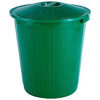 Мусорный бак с крышкой 70 л зеленый 70 зеленый в Махачкале