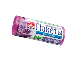 Мешки для мусора 30 л, ароматизированные, Лаванда, сиреневые, в рулоне 20 шт., ПНД, 9 мкм, 560х530 мм, GRIFON Aroma, 101-020 La в Махачкале Мешки для мусора 30 л, ароматизированные, Лаванда, сиреневые, в рулоне 20 шт., ПНД, 9 мкм, 560х530 мм, GRIFON Aroma, 101-020 La в Махачкале