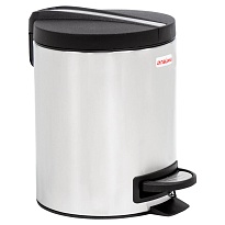 Ведро-контейнер для мусора (урна) с педалью LAIMA Modern, 5 л, матовое, нержавеющая сталь в Махачкале
